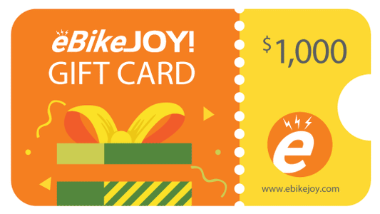 Gift Cards for Electric Bikes and Scooters