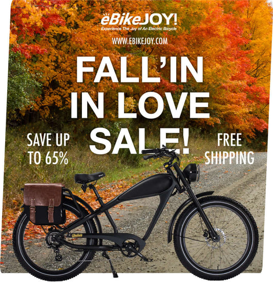 Fall'In In Love Sale on Selected Brand E-Bikes, Scooters & Trikes!