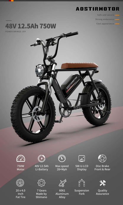 Aostirmotor Storm Fat Tire Electric Bike