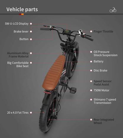 Aostirmotor Storm Fat Tire Electric Bike