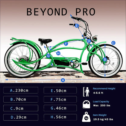 Tracer Beyond Pro Classic Stretch Chopper Electric Bike