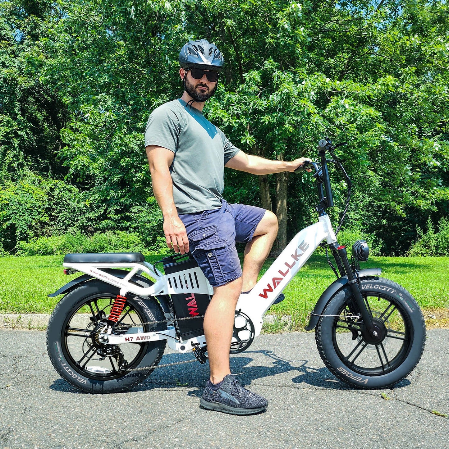 Wallke H7 AWD Dual Motor Step-Thru Fat Tire Electric Bike