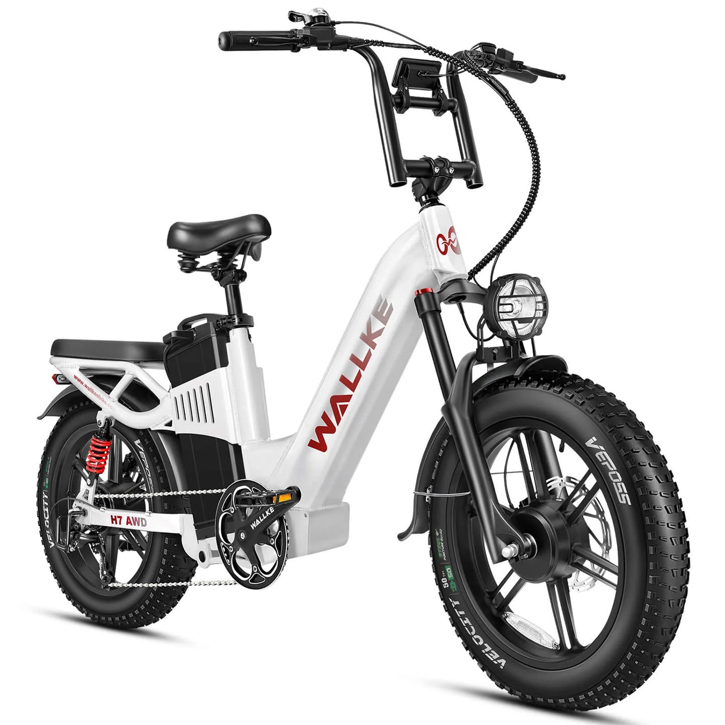 Wallke H7 AWD Dual Motor Step-Thru Fat Tire Electric Bike