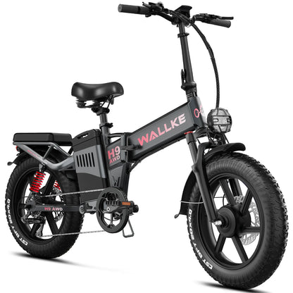 Wallke H9 AWD 40Ah Folding Fat Tire Electric Bike