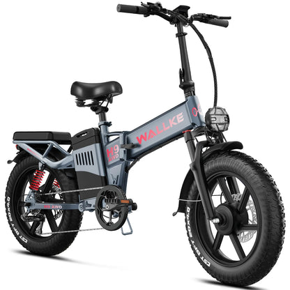 Wallke H9 AWD 40Ah Folding Fat Tire Electric Bike