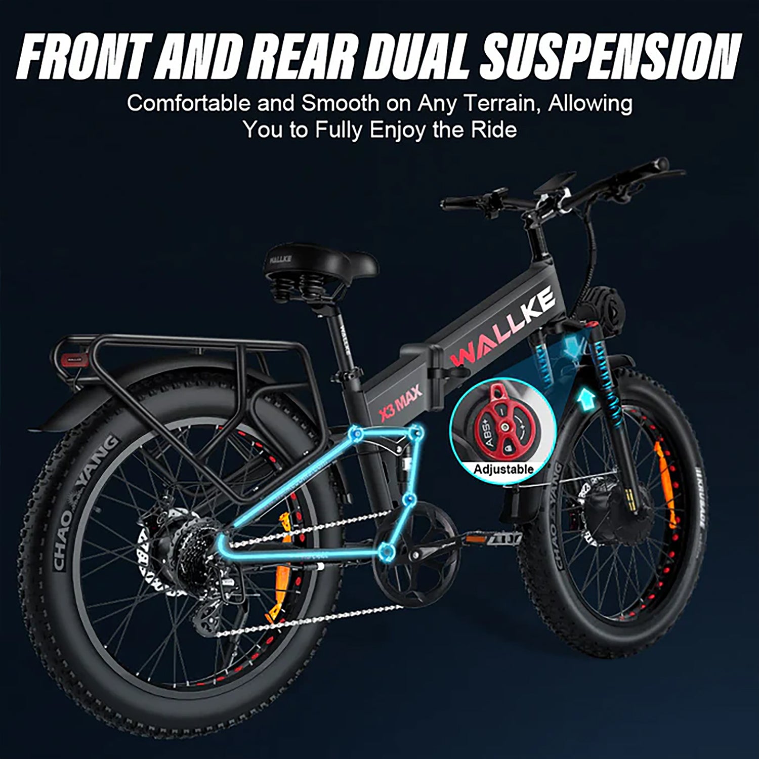 Wallke X3 Max Dual Motor Folding Fat Tire Electric Bike