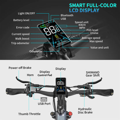 Wallke X3 Pro Single Motor Folding Fat Tire Electric Bike