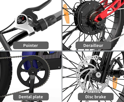 Ebike - Aostirmotor S17 48V 1500W Big Front Fork Electric Bike