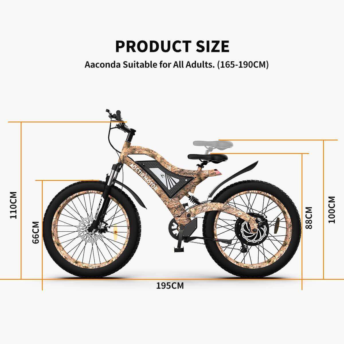 Ebike - Aostirmotor S18-1500 48V Mountain Electric Bike