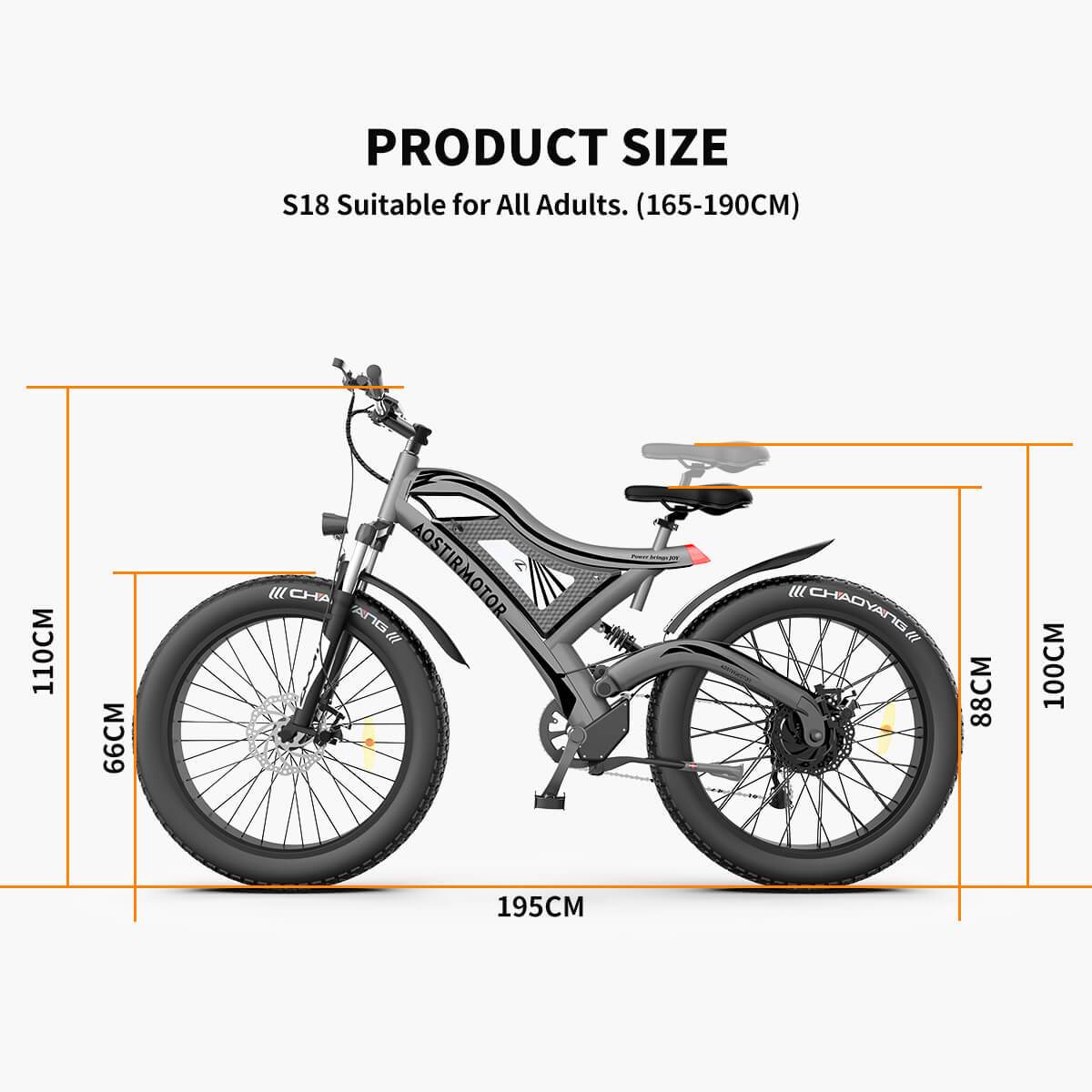 Ebike - Aostirmotor S18 48V 750W All Terrain Electric Mountain Bike