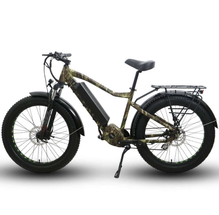 Ebike - Eunorau FAT-HD 48V 1000W Mid-Drive Hunting/Fishing Electric Bike