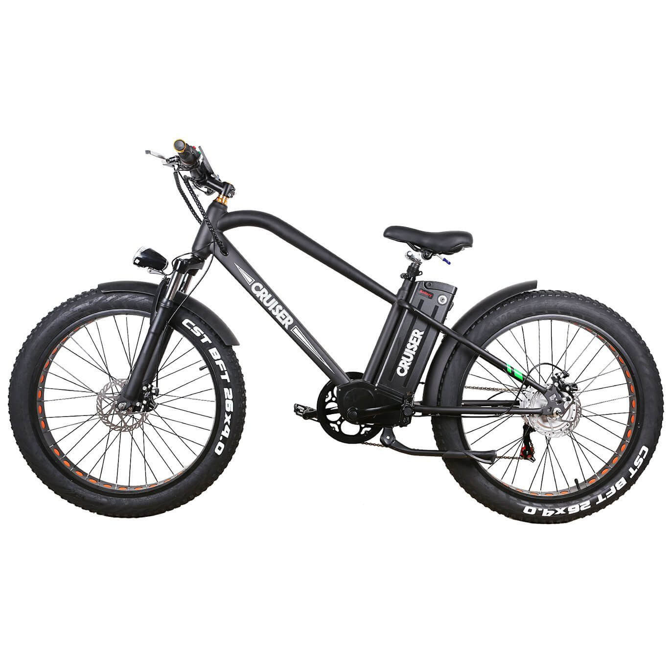 Ebike - Nakto 26" Super Cruiser 48V 500W Fat Tire Electric Bike