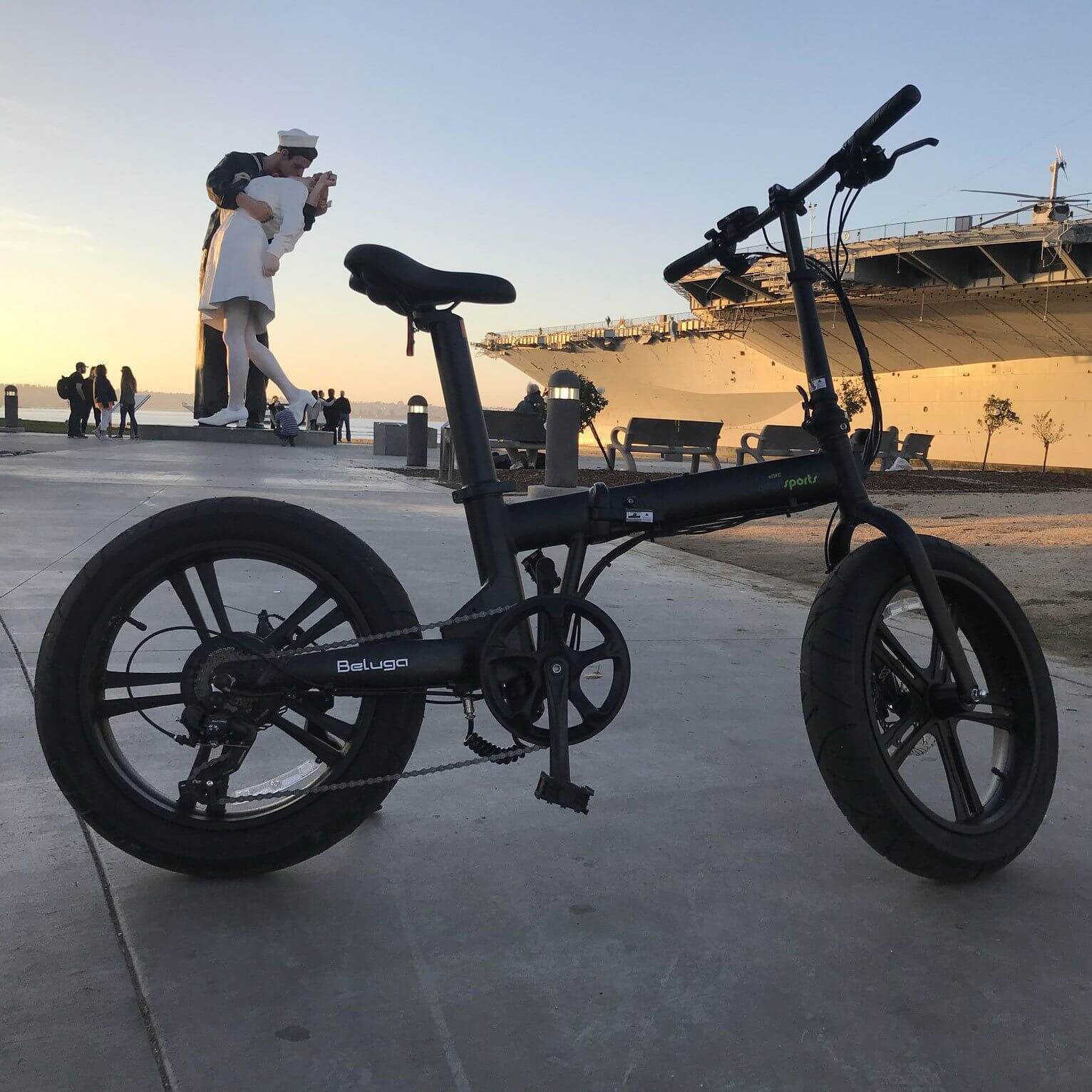 Ebike - Qualisports Beluga 48V 500W Fat Tire Folding Electric Bike