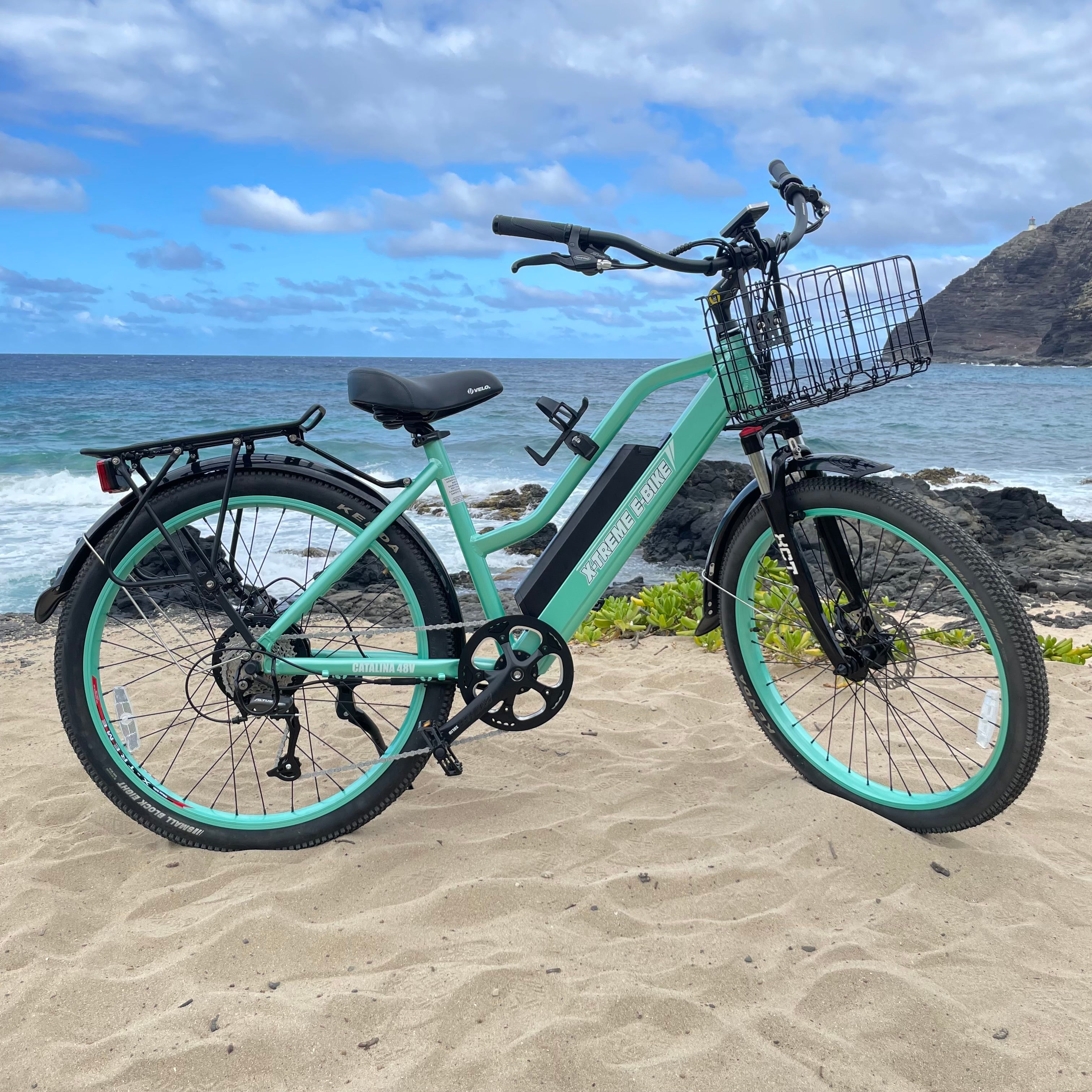 X Treme Catalina 48V 500W Low Step Beach Cruiser E Bike eBikeJoy