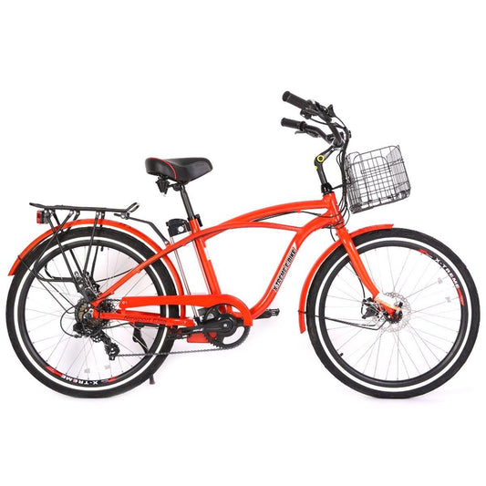 Ebike - X-Treme Newport Elite 300W / 350W Beach Cruiser Electric Bike